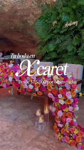 Boda mágica en Xcaret México por $75,000 MXN
