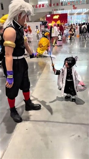 Miniature Shinobu's cuteness is divine, Tengen suffers a magnificent defeat! #demonslayer #kids