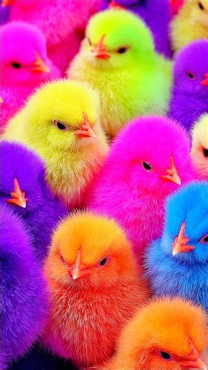 Ayam Lucu, ayam warna warni, ayam rainbow, kelinci lucu, bebek lucu, ikan koi, Hewan Lucu