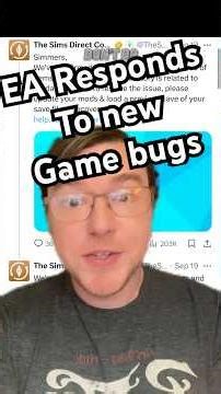 EA has fixes for the new game bugs since the last update #TheSims #TheSims4 #Sims4