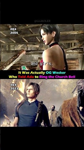 The Church Bell Was Wesker's Idea, Not Ada's