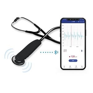 [Hot Item] Medical Electronic Digital Dual Head Stethoscope Portable Bluetooth Stethoscope