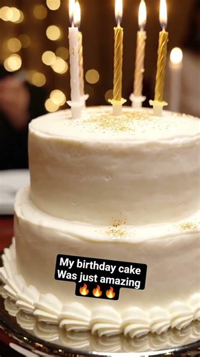 Sparkling birthday cake