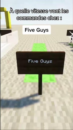 À quelle vitesse vont les commandes ? 🍔 #minecraft #minecraftmemes#minecraftfr #minecrafter