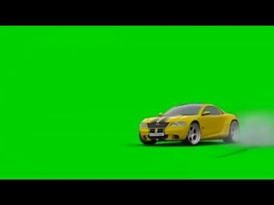 police car chase green screen