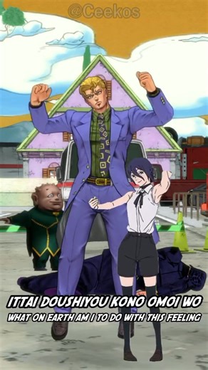 Kira dances to IRIS OUT (Reze Dance) #jojo #jojosbizarreadventure #anime #meme #reze #rezedance #dio #josuke
