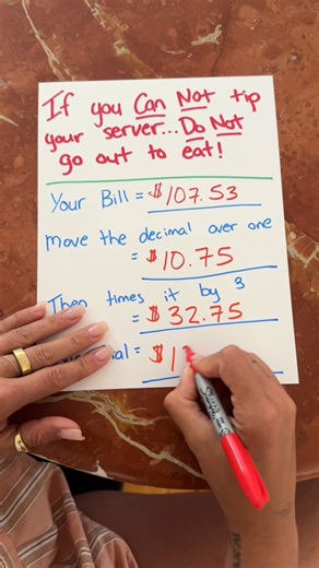 How to tip at restaurants 😲 #tips #restaurant | Jamie and Blake