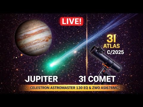 🔴 LIVE | 3I ATLAS Comet (C/2025) | Live Telescope View