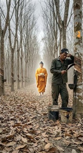 BUDDHA Revives the Dry Rubber Trees — Despair Turns Into Flow