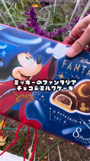 DAIKI｜東海 & 新作グルメ🍽️ on Instagram: "✨🧙‍♂️【ファンタジア/チョコ＆ミルクケーキ｜限定エコバッグ付き】🌙⭐ ディズニー映画『ファンタジア』公開85周年を記念して、 魔法使いの弟子を演じる ミッキーマウスが主役の新作スイーツが登場！ 夜空のようにしっとりと香るチョコスポンジに、 ショコラ＆ミルク、 2種のクリームをふわっと包んだ特別なケーキ！ 月や星、ミッキーを描いたデザインは全部で4種類で、 どれが入っているかは開けてからのお楽しみ🥳✨ さらに… 今回のために描き下ろした、ミッキーマウスのエコバッグ付き！ 今だけの限定デザインで、普段使いにもぴったり。 BOXには、映画のワンシーンを切り取ったような オリジナルステッカー（全5種）のうち1枚がランダム封入🎞️ 開けたときのワクワクもたまりません😍 🗓 2025年11月27日(木)〜 📍 JR東京駅店・東京ばな奈s ほかで販売開始。 オンラインの公式通販でも入手できます。 魔法の世界をそのままスイーツに閉じ込めたような、 とろけるひとくちをぜひ！🍫🥛✨ 🆔 @disney 🆔 @d