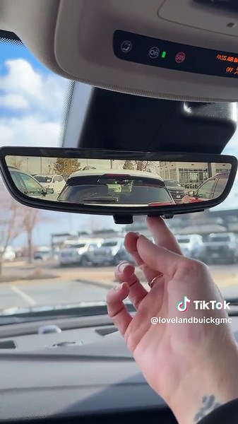 The rear camera mirror is one of those features we think every vehicle should have! Clear view even when your cargo area is packed! #loveland #buick