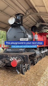All aboard for one of Melbourne’s best playgrounds! 🚂 Marie Wallace Bayswater Park (aka the Train Park) is non-stop fun and a total hit for kids of all ages. There’s a life-sized train they can climb aboard, a mini traffic park for little riders, huge slides, swings, climbing ropes, and a separate toddler area too. It’s the kind of playground where you can easily spend a few hours – with picnic tables, open grassy fields, sports courts, and even a nature garden to explore. Perfect for playdates