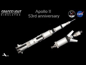 Apollo 11 53rd anniversary non dlc | spaceflight simulator +blueprint