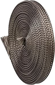 5/16'' - 16ft Wire Heat Shield - High Temperature Auto Hose Sleeve Spark Plug Fuel Line Wiring Cover Protectors Boots Roll