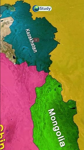 Mongolia ( मंगोलिया ) Map Through Animation | World Geography | Geo Study #geography #upsc