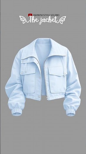 Sky blue jacket look 🩵🌷 #style #ootdguide #fashion #shorts