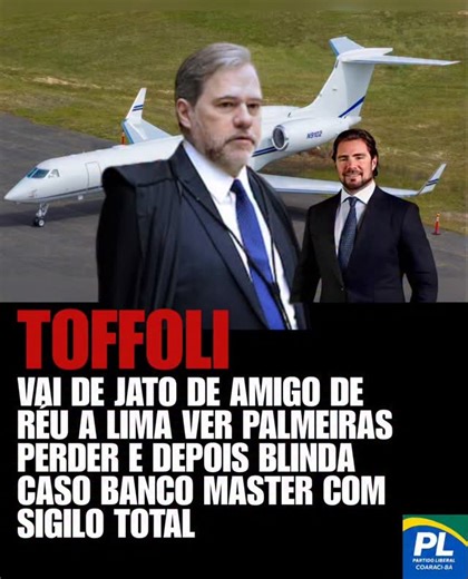 Partido Liberal (PL) - Coaraci-BA on Instagram: "A reportagem revela que o ministro do STF, Dias Toffoli, viajou para Lima (Peru) em um jato particular bancado pelo empresário Luiz Oswaldo Pastore, ligado ao caso Banco Master — justamente o processo bilionário que Toffoli relata no Supremo. Na viagem, Toffoli estava acompanhado de um advogado que defende um dos réus do mesmo caso. Dias depois do passeio, o ministro determinou sigilo máximo sobre o inquérito, ocultando nomes e detalhes da investi
