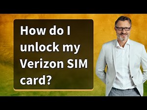How do I unlock my Verizon SIM card?