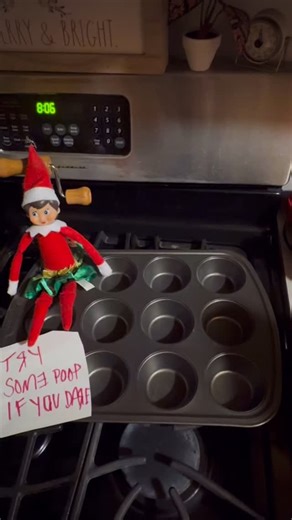 Holly the elf brings the festive poop! #elfonashelf #elfontheshelfideas #christmas #merryandbright #holidayseason | Carmen Hylton