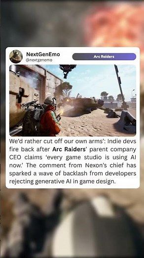 aec raiders parent company claims every gane studio is using ai #arcraiders #gaming