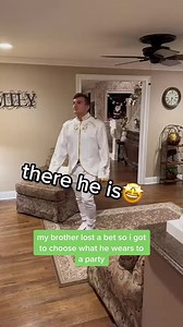 My brother lost a bet so i got to choose what he wears to a party | KSK
