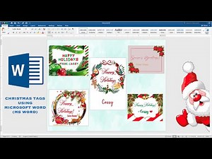 How to make CHRISTMAS TAGS using Microsoft Word | Cassy Soriano