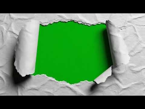 Realistic Paper Cut Transition Green Screen Footage for Filmmakers