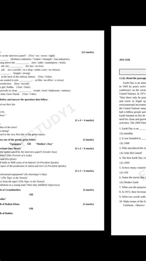 PSEB Class 11th General English September Real Paper 2026 💯