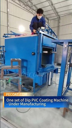 One set of dip PVC plastisol coating machine is under manufacturing