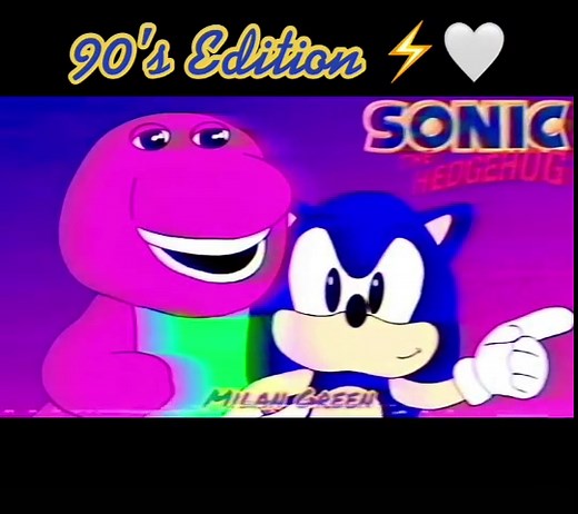 Barney And Sonic💙⚡️✨🤍
