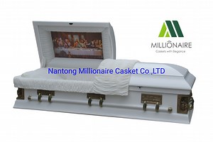 [Hot Item] China Coffin Manufacturer Sells Last Supper Wood Caskets and Coffins