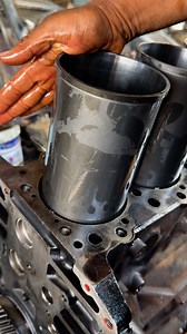 Installing piston liner #viralphotochallenge #viralreelsシ #fyp #viral #Amazing #short #AutoMechanic | technical things