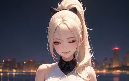 『AI绘画』活泼可爱～二次元小姐姐