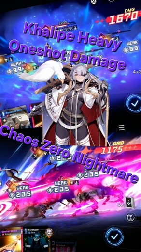 Didn't Expect this much Damage: Khalipe DPS test : Chaos Zero Nightmare