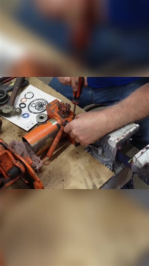 Working on this brings back childhood memories—the thrill of fixing things and the fear of breaking the irreplaceable. That feeling's back as he tackles these seals. #DIY #repair #vintage #mechanic #throwback #restoration