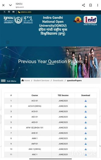 How to download IGNOU previous year question ‪@IGNOUguideX‬ #ignou #ignouquestionpaper