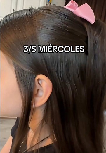 Miércoles 3/5 así me peinaba algunos ayeres 🤭#peinadosfacilesyrapidos #peinadosbonitos #vidareal #momlife