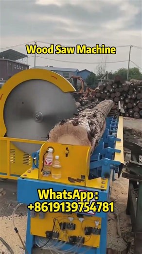 Industrial Wood Saw Machine for Log Cutting | High-Power Timber Cutting Machine#wood #sawmill