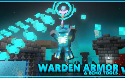 【国际版模组测评】从此你也能当监守者了-监守者套装(8分)_哔哩哔哩bilibili_我的世界