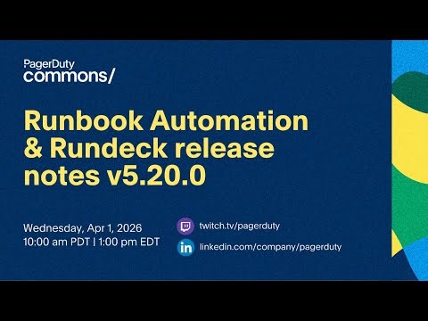 Runbook Automation Release Notes v5.20.0