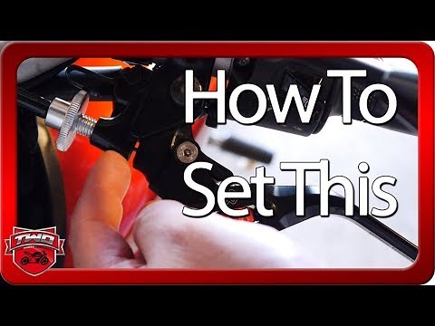 How To Adjust Motorcycle Clutch Slack Freeplay