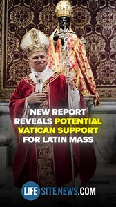 WATCH: LEAKED Vatican report reveals most bishops RESISTED Pope Francis' Latin Mass restrictions... is the Latin Mass set to make a big return? Read the FULL report: https://www.lifesitenews.com/news/breaking-vatican-report-reveals-most-bishops-did-not-want-pope-francis-latin-mass-crackdown/?utm_source=lsncathfb | Sign of the Cross