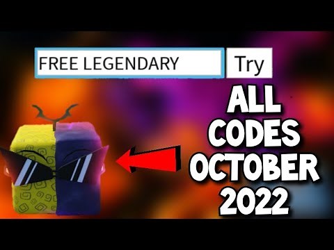 Roblox All Blox Fruits Codes October 2022!