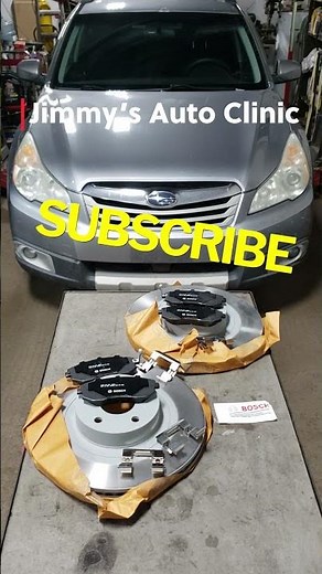2011 Subaru Outback | Front Pads & Rotor Replacement | A How To With Torque Spec | short