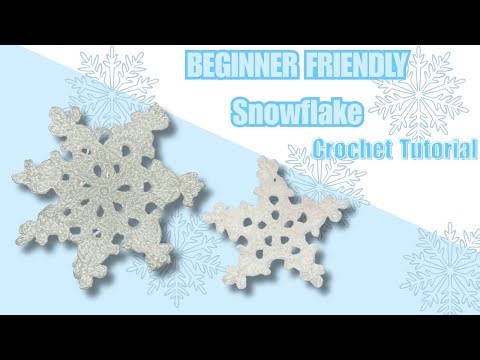 How to Crochet a Snowflake ❄️ | Step-by-Step Tutorial for Beginners | Perfect for Christmas Decor