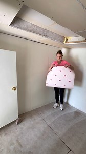 Creating the Barbie room of my daughter's dreams!! When I saw this wallpaper I knew it was the perfect touch for this room! What would you add if you were bringing your Barbie dreams to life? #daughtersroom #barbiegirl #barbiestyle #kidsplayroom | How We Do