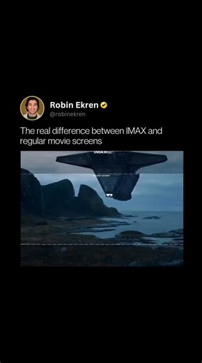 AI | Future | Viral Trends on Instagram: "IMAX and standard cinema screens aren’t just separated by size — they create entirely different viewing experiences. IMAX surrounds you with towering curved screens, sharper detail, richer colors, and immersive audio that makes every sound feel alive and close. Many IMAX theaters use higher-resolution formats, advanced laser or dual-projection systems, and massive custom-built halls. The result is a screen that fills your vision, leaving less empty space