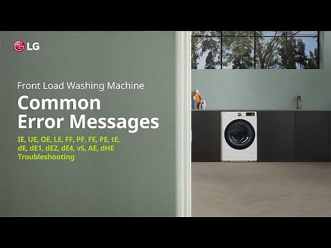 LG Washer : Common Error Messages | LG