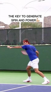 The Key To Generate Spin And Power💪🏼 ✅ Use gravity to complete the racket drop ✅ The racket should be below the level of the incoming ball #tennis #federer #forehand #spin #power #tennistips #tennisdrills #analysis #reels | Online Tennis Instruction