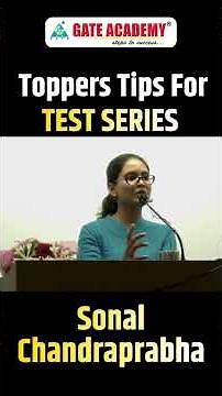 🔥 GATE Topper Sonal Chandraprabha Reveals Secret Test Series Strategy!